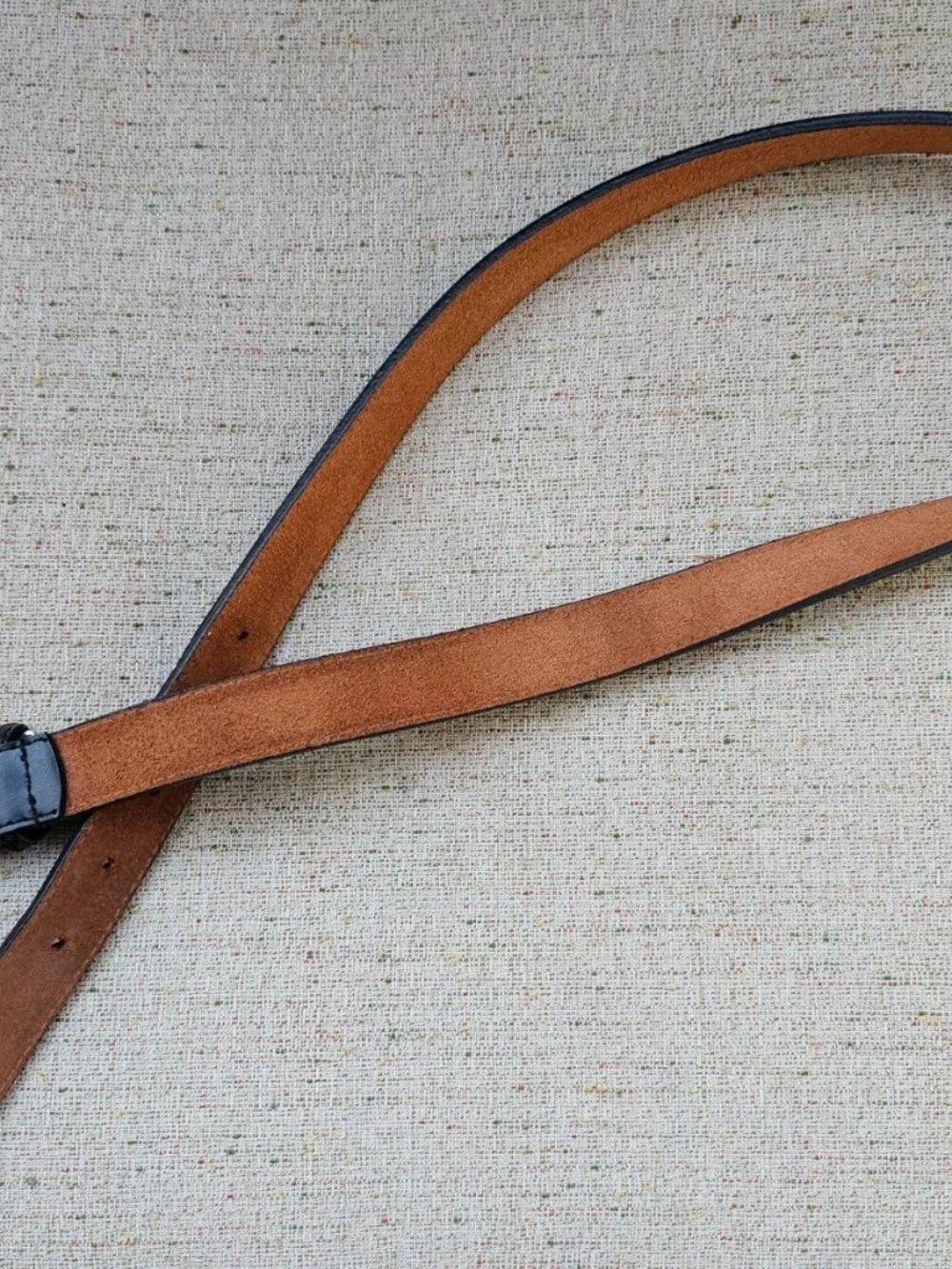 Vintage Route 66 Belt Black Genuine Leather Unisex Belt Waistband Size 30 inches - Picture 9 of 11